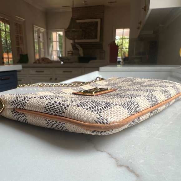 LOUIS VUITTON Damier Azur Pochette Mira MM - Picture 3 of 7